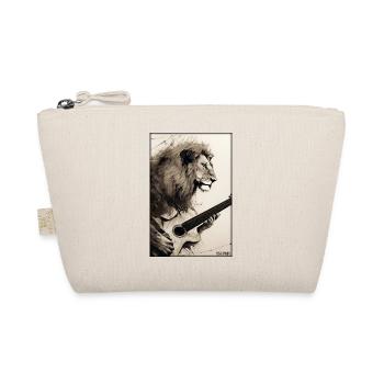 Lion Guitar Wildlife Musician Big Cat Zoo Nature - Organic Pouch - nature - Front