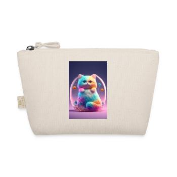 Bunte Katze - Bio-Täschchen - Natur - Vorne