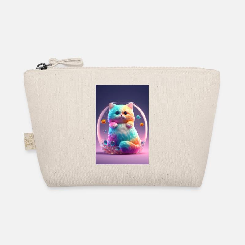 Bunte Katze Bio-Täschchen