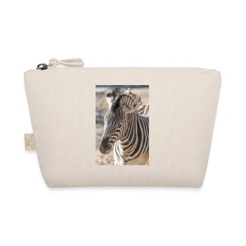 Zebra (in german Zebra or Zebras) Hippotigris - Organic Pouch - nature - Front