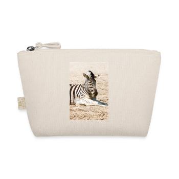 Zebra (in german Zebra or Zebras) Hippotigris - Organic Pouch - nature - Front