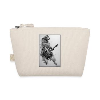 Dog Guitar Pet Musician Dog Friend - Organic Pouch - nature - Front