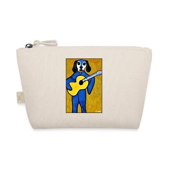 Dog Guitar Pet Musician Dog Friend - Organic Pouch - nature - Front