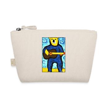 Bear Guitar Wildlife Musician Forest Animal Zoo Animal - Organic Pouch - nature - Front