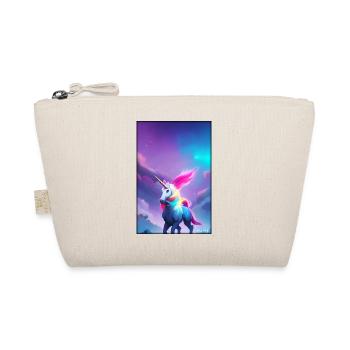 Unicorn Rainbow Magic Fairy Tale Mythical Animal - Organic Pouch - nature - Front