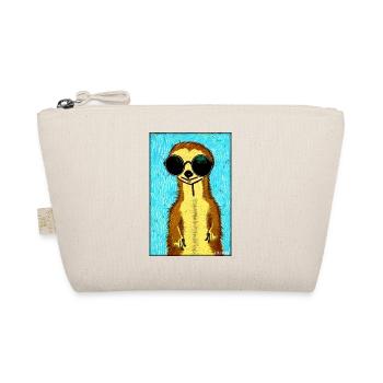 Meerkat Zoo Animals Nature Wildlife Surikate Zoo - Organic Pouch - nature - Front