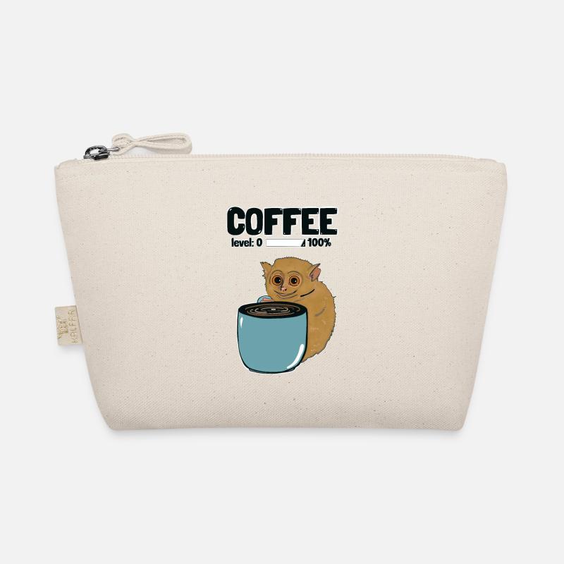 Coffee Level 100 - Coffee Cup - Leprechaun Maki - Organic Pouch - nature