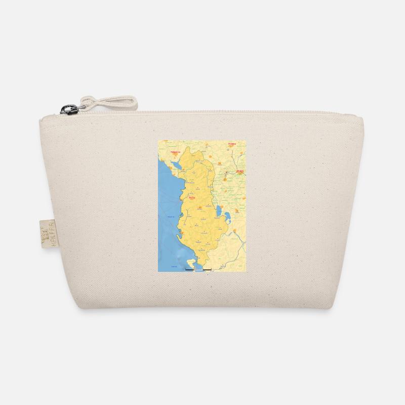 Albania Map Organic Pouch