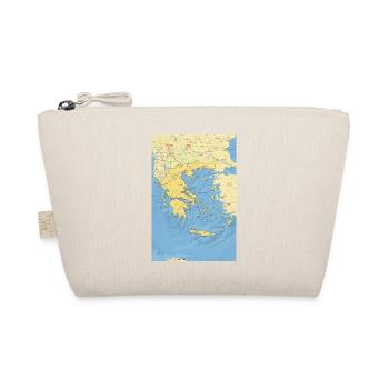 Carte de la Grèce avec les villes, les routes, les rivières, le lac - Trousse biologique - nature - Devant