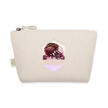 Ice Hockey Helmet Vintage Retro Player Sports Team - Organic Pouch - nature - Front