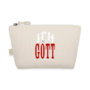 ICH bin göttlich - Gott Gottheit Männer Man - Bio-Täschchen - Natur - Vorne