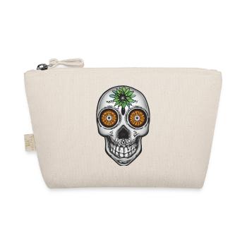 Skull Mexican Style, Día de Muertos - Bio-Täschchen - Natur - Vorne