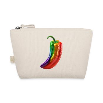 Regenbogen Paprika Tropfen - Bio-Täschchen - Natur - Vorne