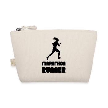 Marathon Triathlon Running Jogging Biking Cycling - Organic Pouch - nature - Front