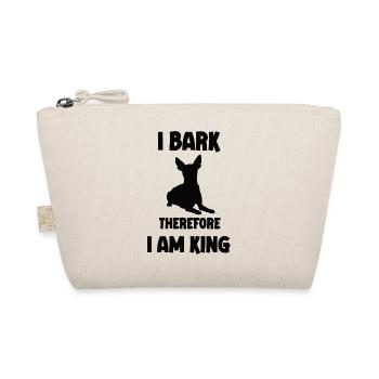 J’aboie donc je suis King chihuahua noir - Trousse biologique - nature - Devant