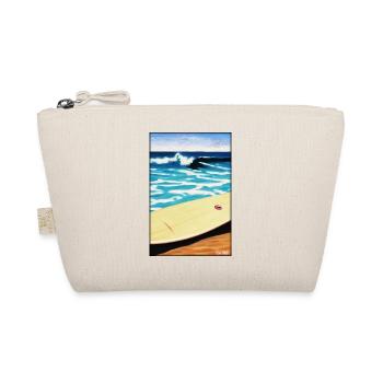Surfer Surfbrett Wassersport Sommer Sonne Strand - Bio-Täschchen - Natur - Vorne
