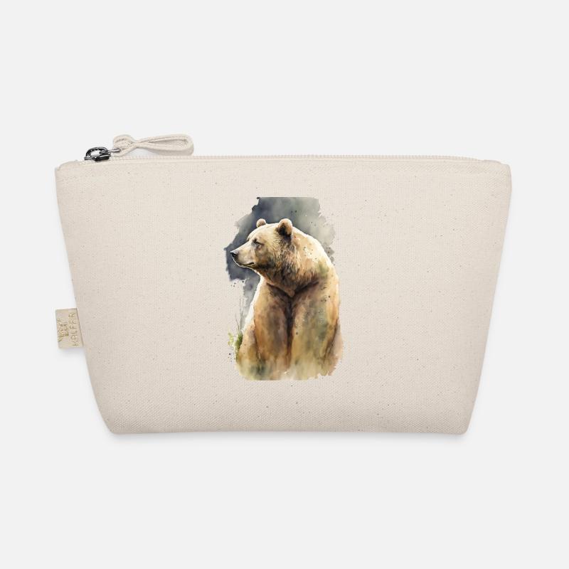 Aquarelle d’ours grizzli Trousse biologique