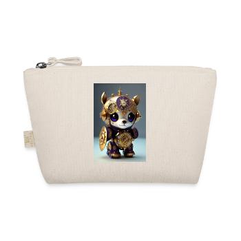 Cute Clockwork Baby Horse Android - Organic Pouch - nature - Front