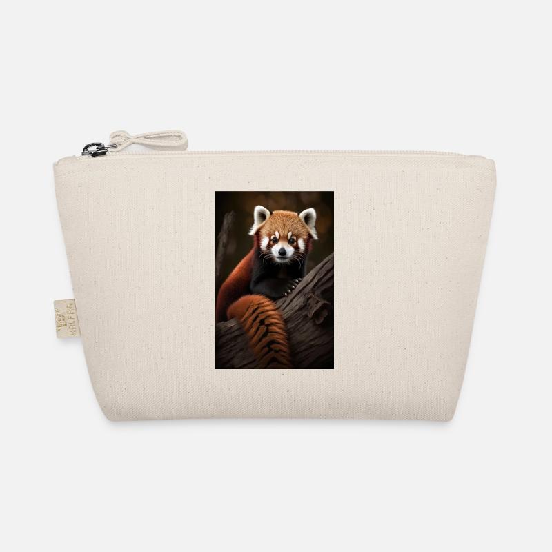 Panda roux mignon - Trousse biologique - nature