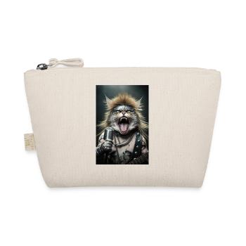 Cat Heavy Metal Chanteur Rock Cool Guitare Musique - Trousse biologique - nature - Devant
