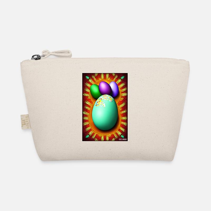 Easter Egg Easter Colorful Eggs Holiday Organic Pouch