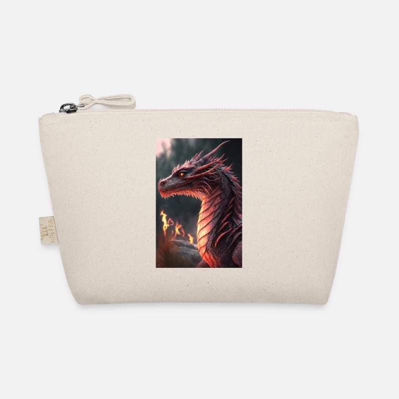 Ein Drache - Bio-Täschchen - Natur