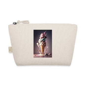 Ice cream cone eating sweet sweets fast food - Organic Pouch - nature - Front