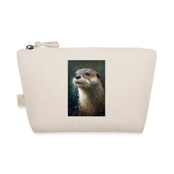 Otter Realistisch Cartoon Anime Regen - Bio-Täschchen - Natur - Vorne