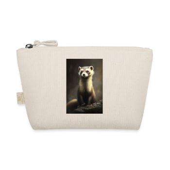 Ferret Cute Portrait - Organic Pouch - nature - Front