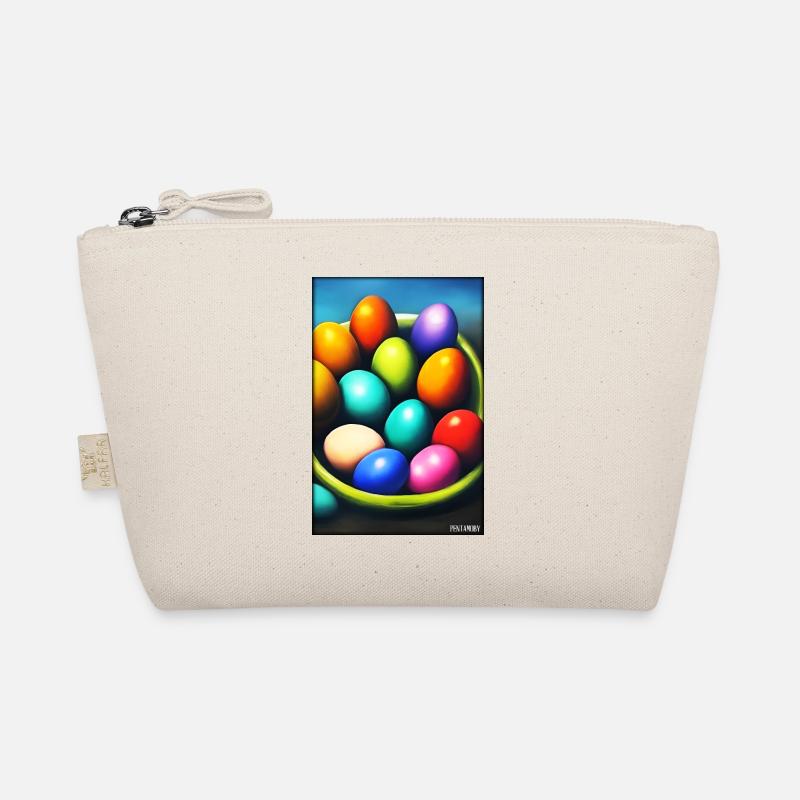 Osterei Ostern Osterfest Bunte Eier Feiertag Bio-Täschchen