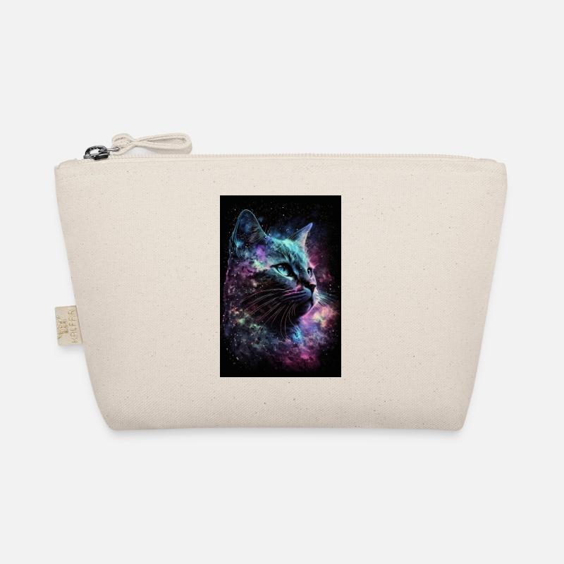 cat galaxy space space stars Organic Pouch