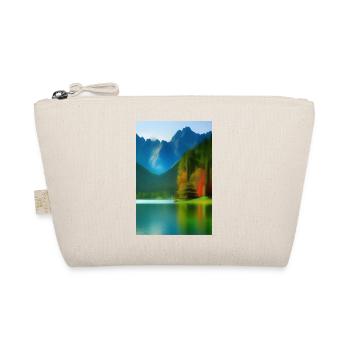 Landscape with lake and mountains - Organic Pouch - nature - Front