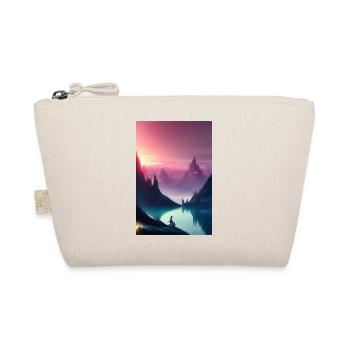 Landscape with lake and mountains - Organic Pouch - nature - Front