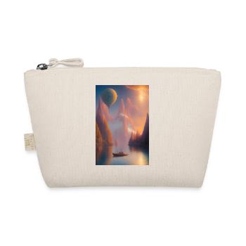 Paysage avec lac, bateau et montagnes - Trousse biologique - nature - Devant