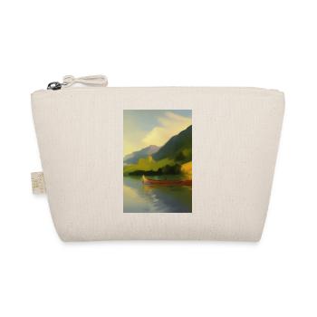 Landschaft mit See, Boot und Berge - Bio-Täschchen - Natur - Vorne