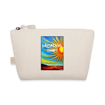 VACATION TIME- Urlaub Sonne Party Strand Meer - Bio-Täschchen - Natur - Vorne