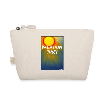 VACATION TIME- Urlaub Sonne Party Strand Meer - Bio-Täschchen - Natur - Vorne