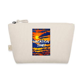 VACATION TIME- Urlaub Sonne Party Strand Meer - Bio-Täschchen - Natur - Vorne