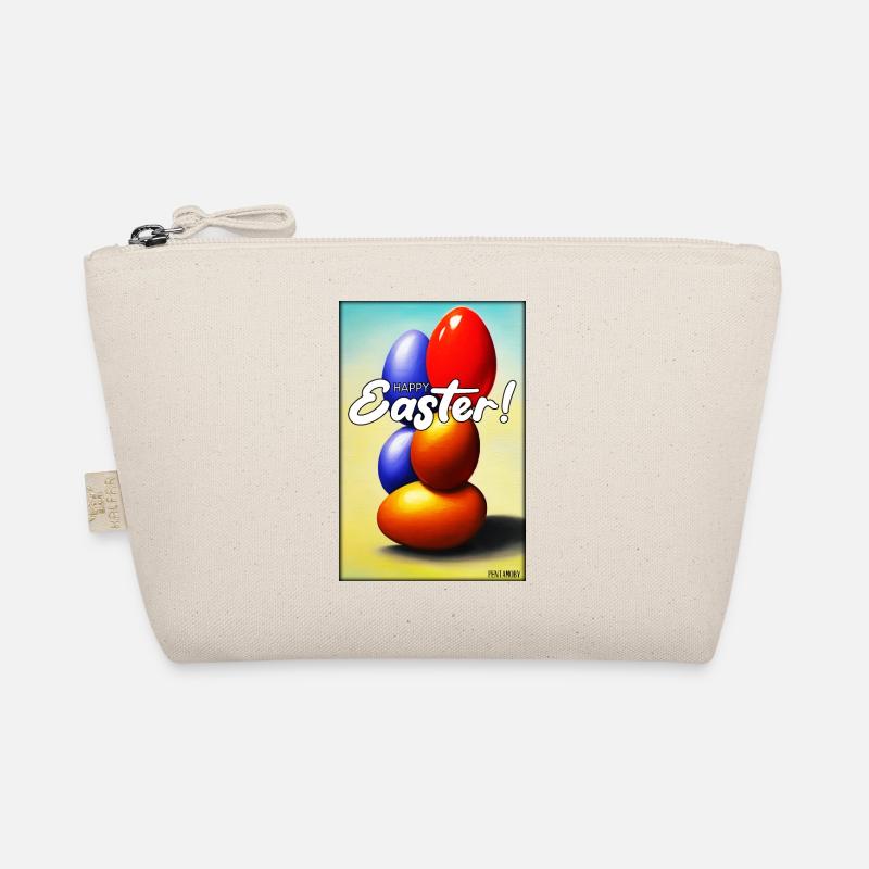 Happy Easter - Osterei Ostern Osterfest Bunte Eier Bio-Täschchen