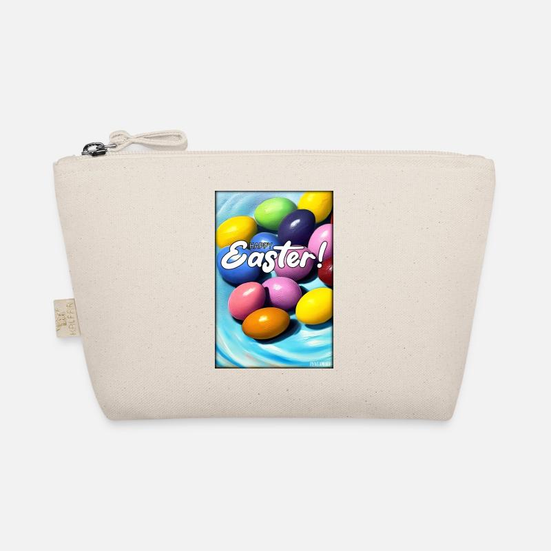 Happy Easter - Osterei Ostern Osterfest Bunte Eier Bio-Täschchen