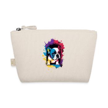 Mignon chiot bouledogue français coloré - Trousse biologique - nature - Devant