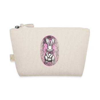 Lapin de Pâques rose violet pour les filles Look-occasion - Trousse biologique - nature - Devant