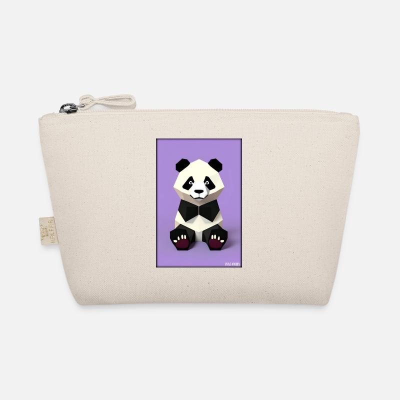 Panda Polygon Wild Panda Bear Wild Zoo Animal Organic Pouch