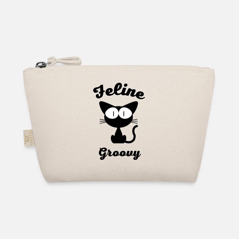 feline groovy cat funny Organic Pouch
