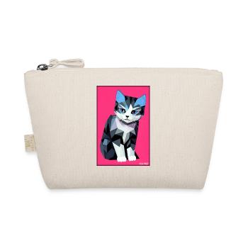 Cat Cat Polygon Animal House Tiger Pet - Organic Pouch - nature - Front