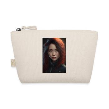 Anime Girl Anime Girl Waifu Otaku Beautiful - Organic Pouch - nature - Front