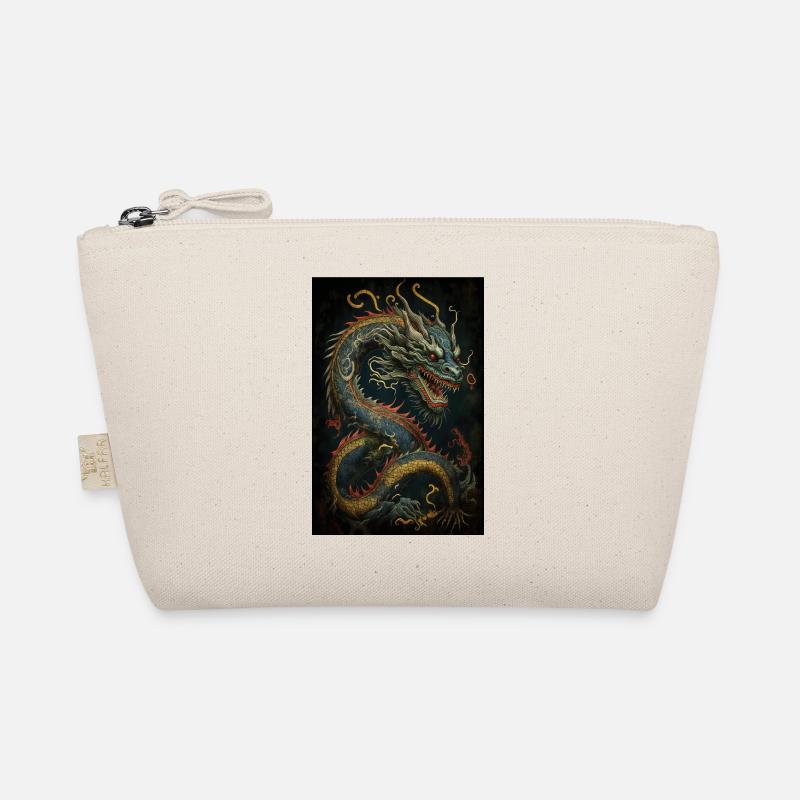 Japanischer Drache Chinesischer Drache - Bio-Täschchen - Natur