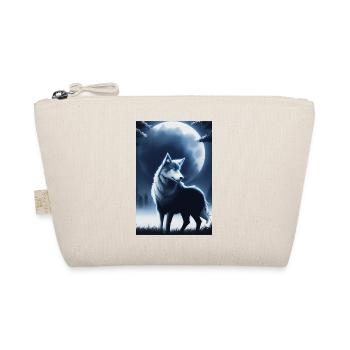 Wolf und Mond - Bio-Täschchen - Natur - Vorne