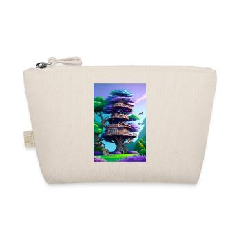 Treehouse Purple - Bio-Täschchen - Natur - Vorne