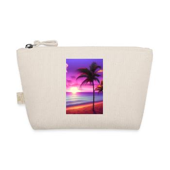 Caribbean Palm Beach - Organic Pouch - nature - Front